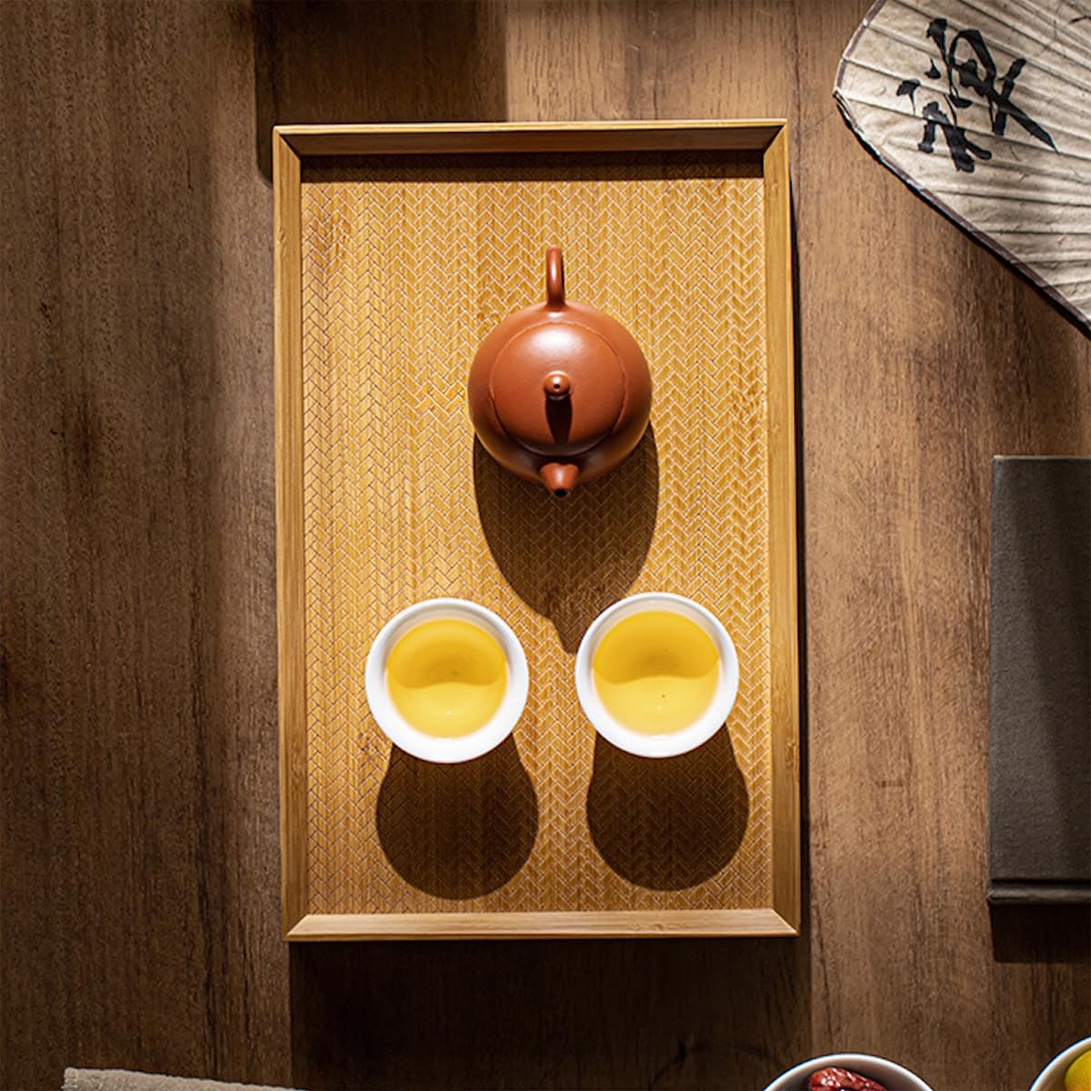 竹仙 竹製トレイ 3枚セット　値引きしております！ 竹製 トレー 3点セット トレー 竹 お盆 机上 引き出し 卓上